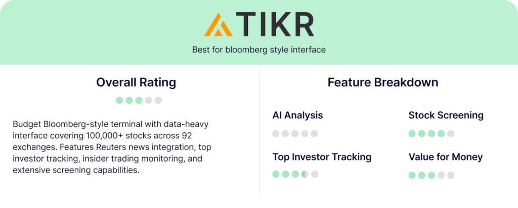 Finbox alternatives