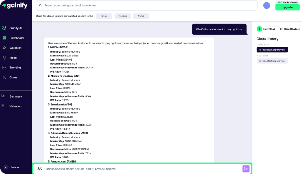 FinChat alternatives