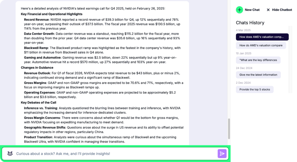 Gainify AI chat