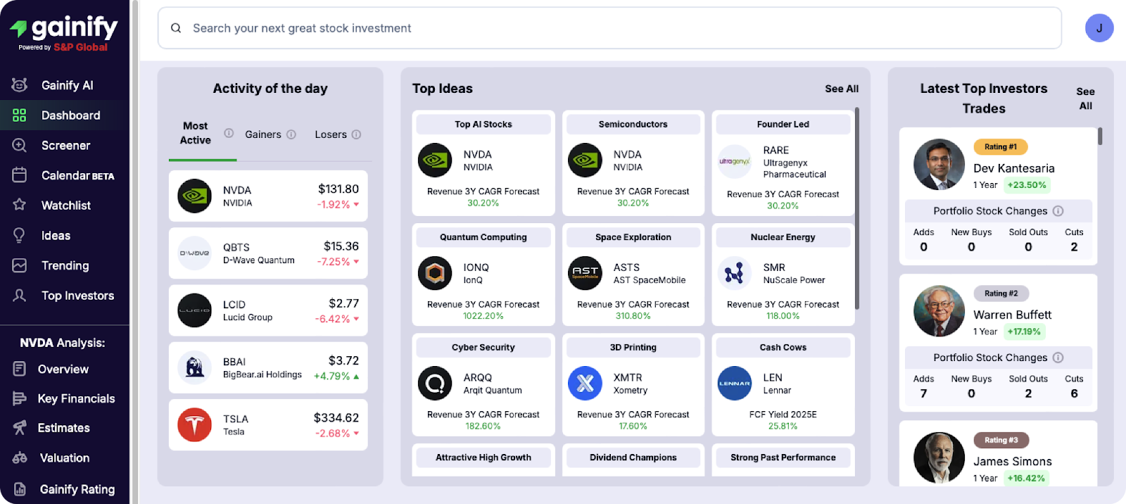 Gainify offers institutional-quality research at a fraction of the cost