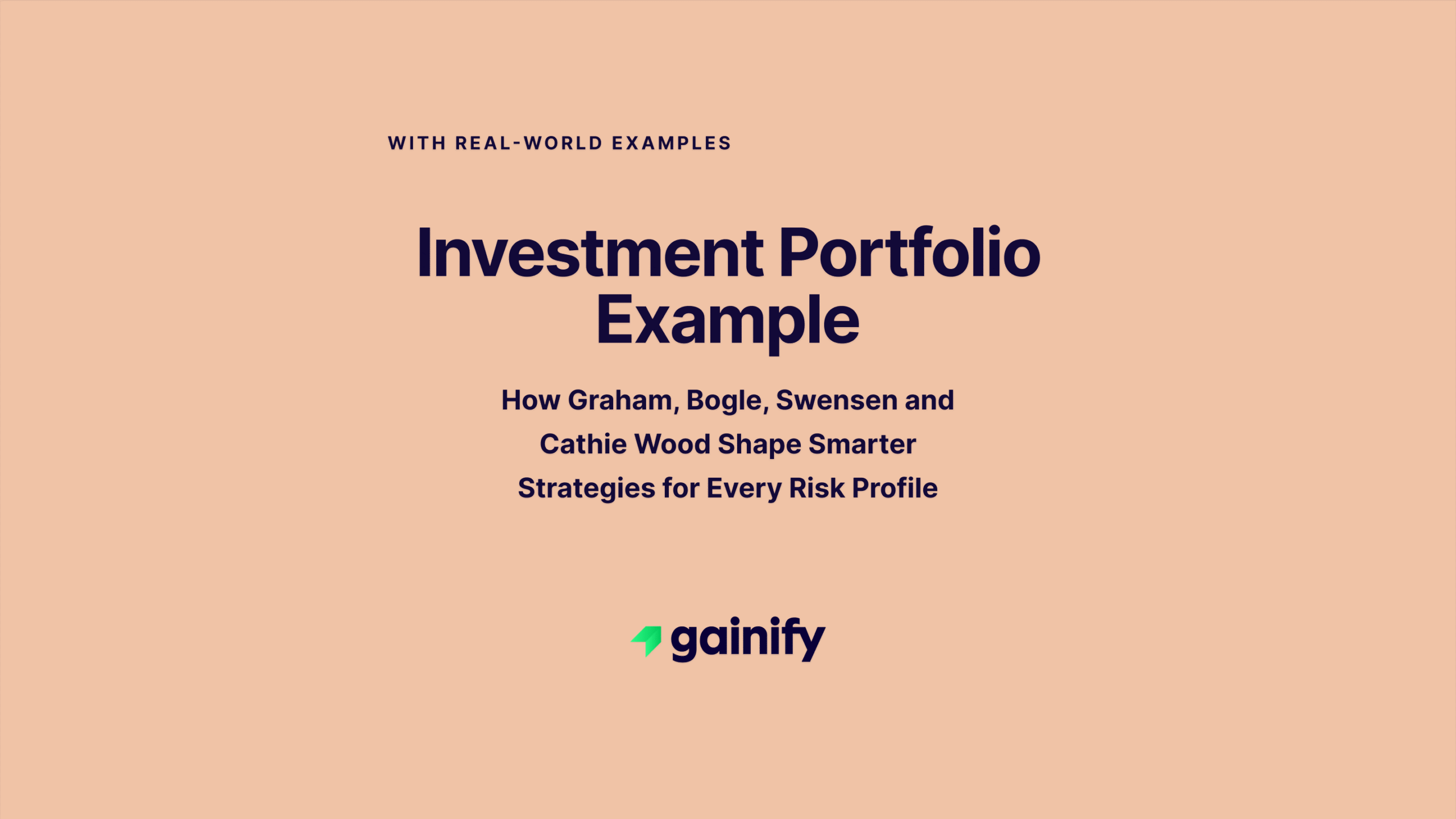 Investment Portfolio Example