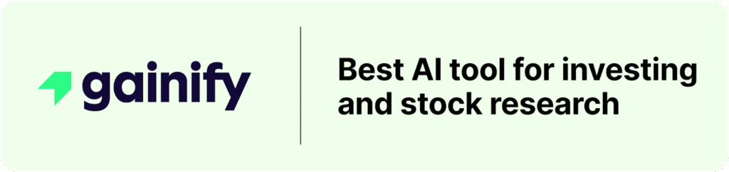 Gainify AI: Built By Investors for Investors