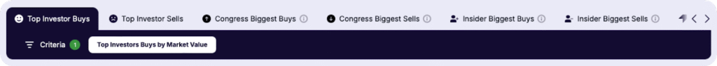 Gainify.io offers Insider & Congress tracking