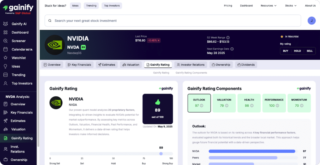 Gainify.io – The Best Stock Research App for AI-Powered Analysis