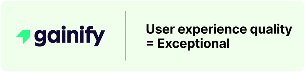 Gainify's clean, intuitive interface and extensive use of data visualizations dramatically reduces your research time