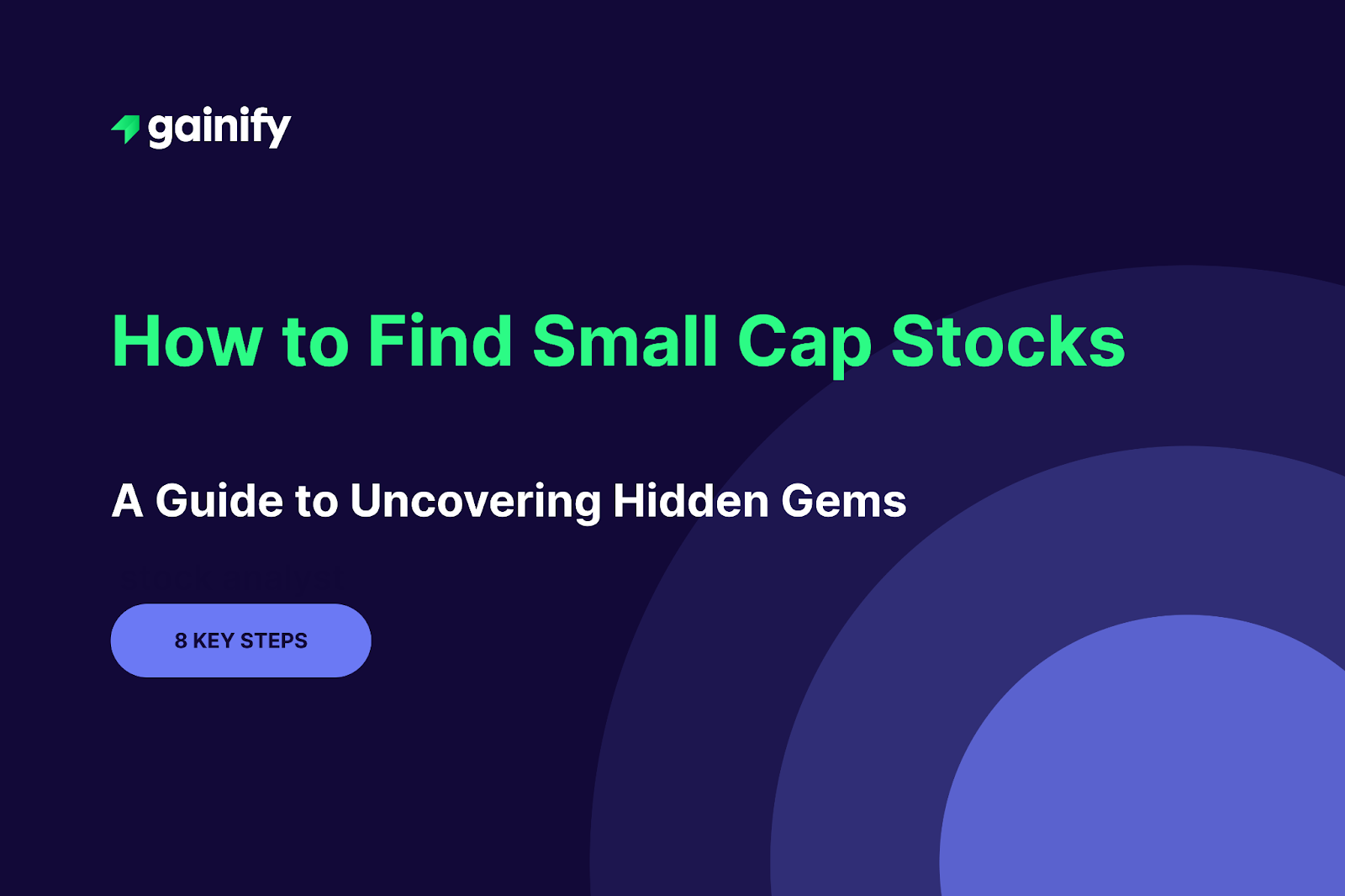 How to Find Small Cap Stocks