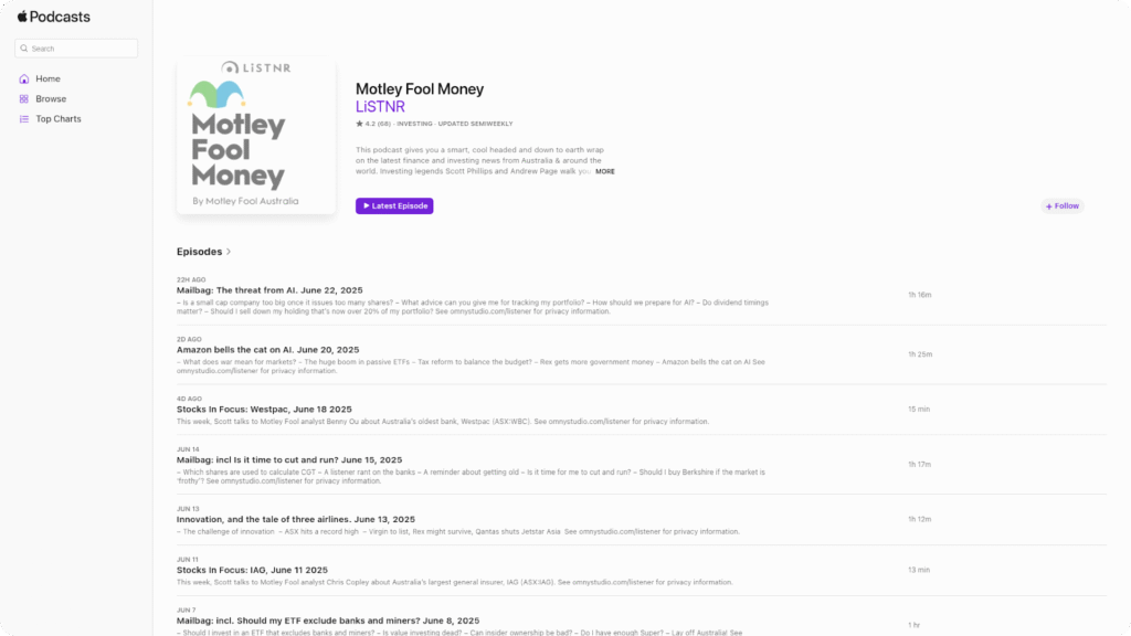 best investing podcasts - Motley Fool Money
