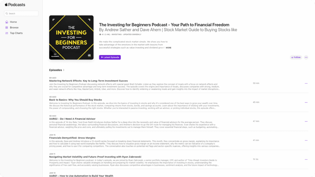 best investing podcasts - The Investing for Beginners Podcast