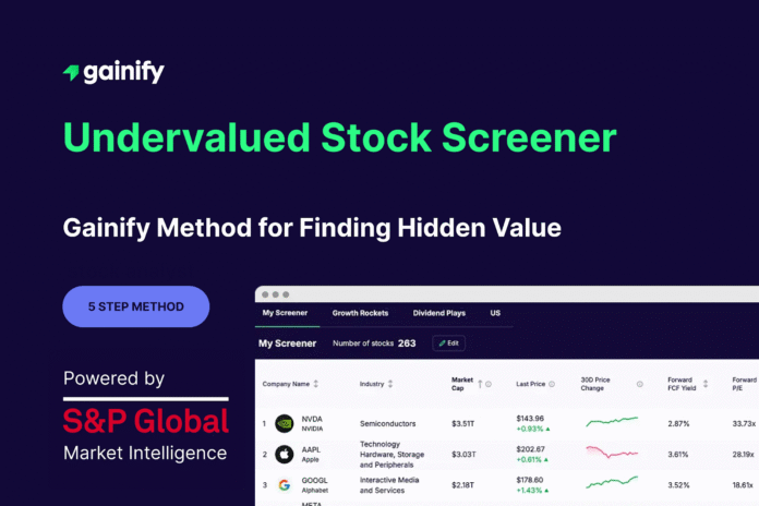 Undervalued Stock Screener