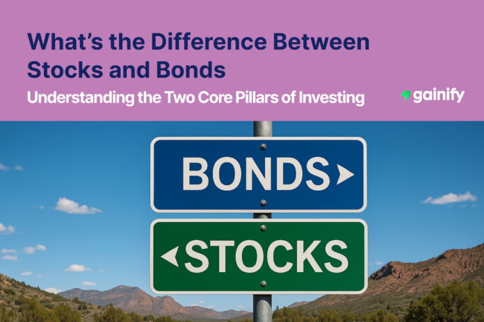 what's the difference between stocks and bonds