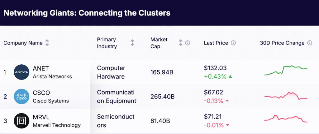 AI Infrastructure Stocks - Networking Giants - Connecting the Clusters