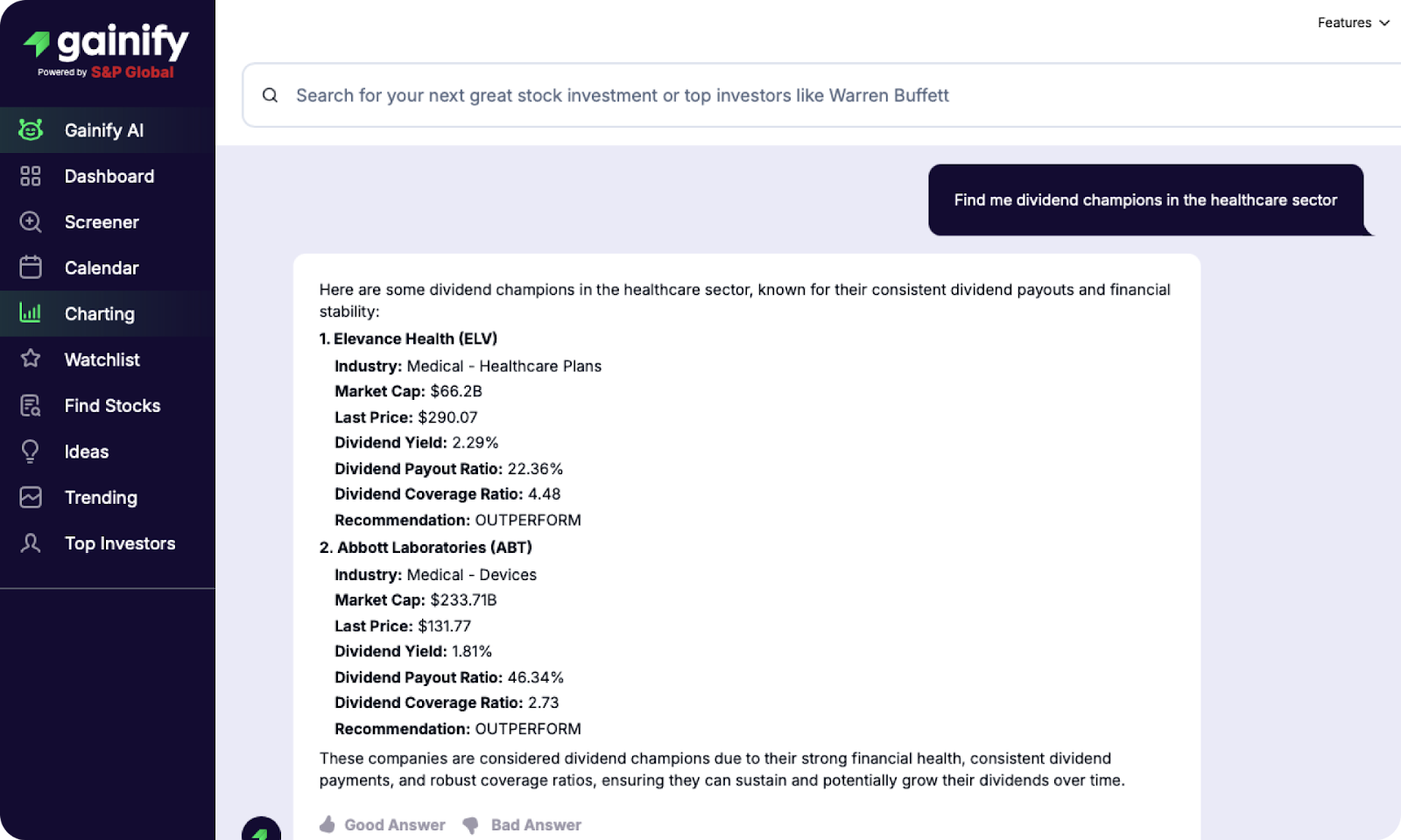 Best Dividend Tracker - Gainify.io - AI-Powered Dividend Discovery