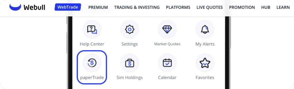 best paper trading apps - Webull
