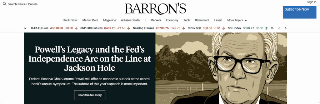 financial newsletters - Barron's