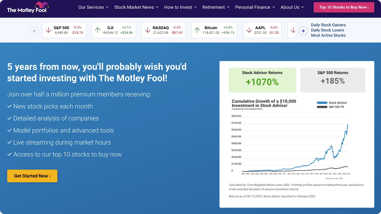 financial newsletters - Motley Fool Newsletter Portfolio