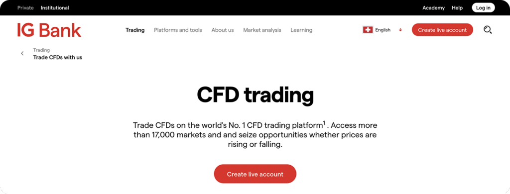 best cfd trading platform - IG