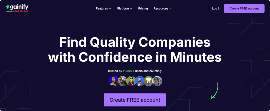 best free stock screener - best overall - Gainify.io