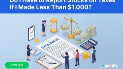 Do I Have to Report Stocks on Taxes If I Made Less Than $1,000