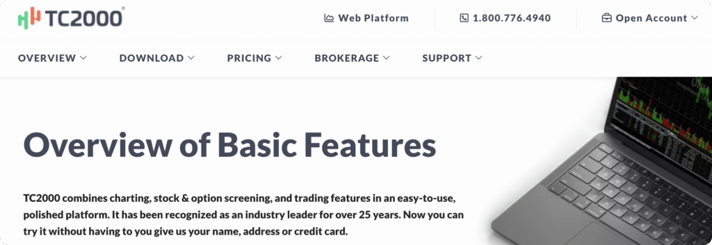 best stock screeners - TC2000