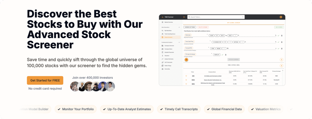 best stock screeners - TIKR