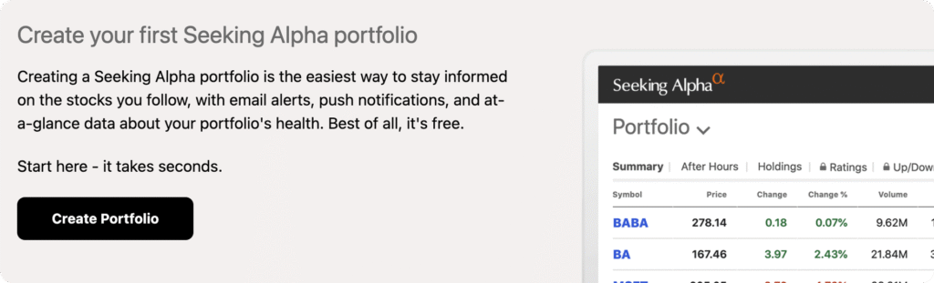 best stock watchlist app - Seeking Alpha