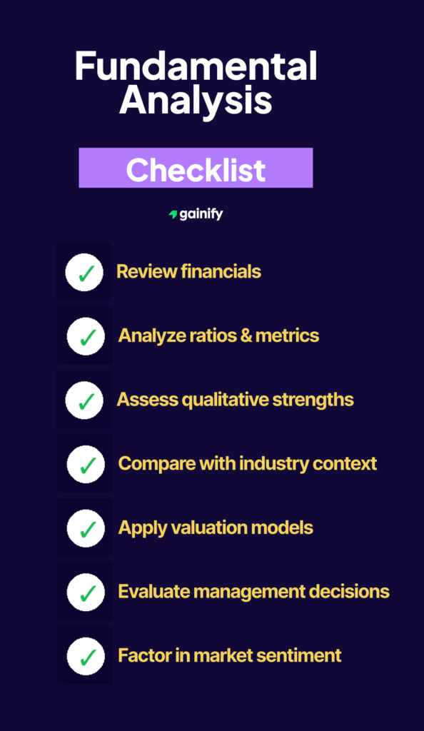 what is fundamental analysis - checklist