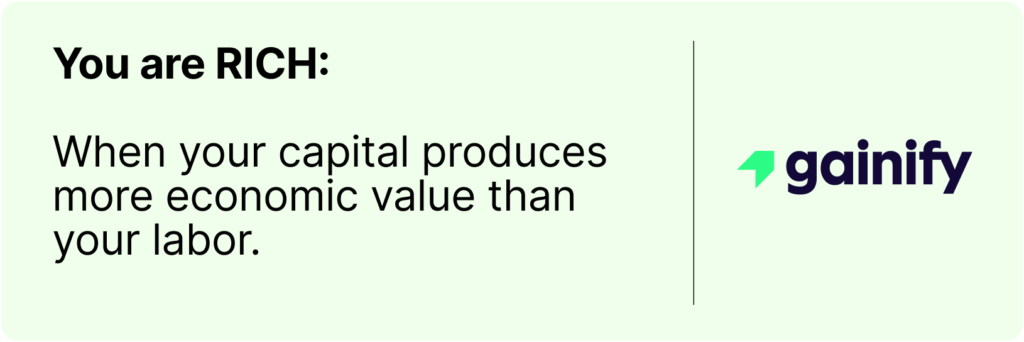 can stocks make you rich - you are rich definition