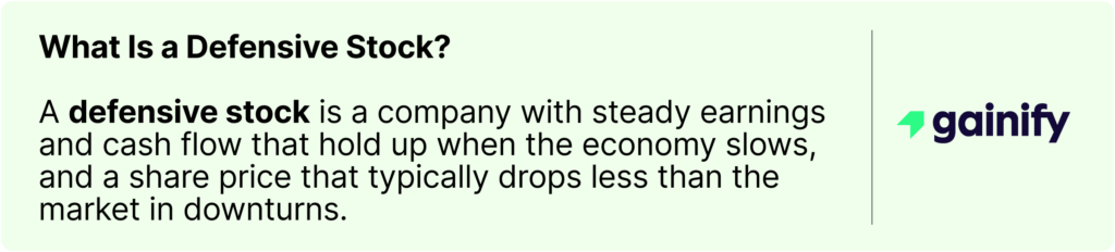 defensive stocks - definition