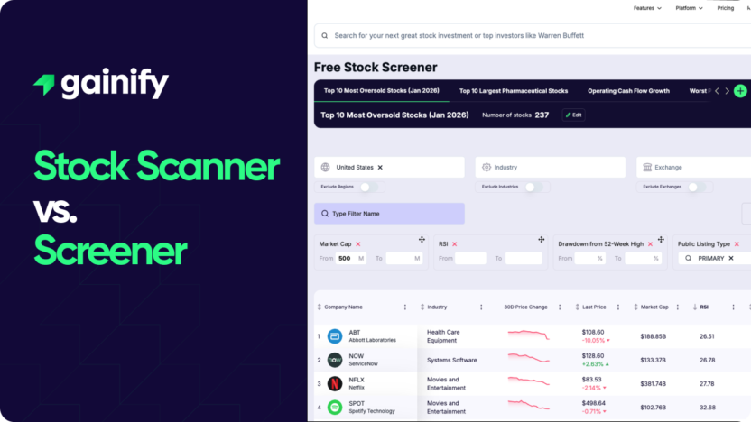 Stock Scanner vs Screener