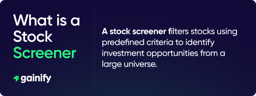 Stock Scanner vs Screener - what is a stock screener