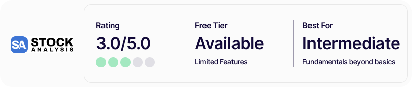 Stock Analysis Rating