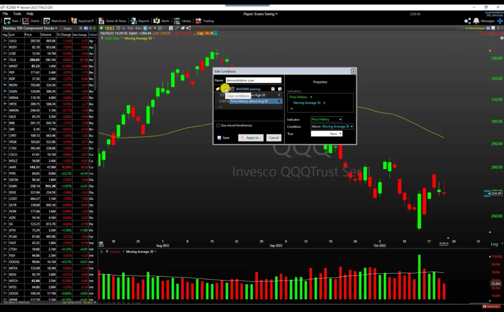 best stock screeners - TC2000