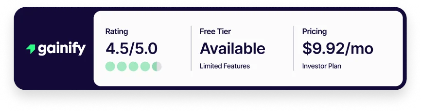 best stock screeners - gainify.io - rating