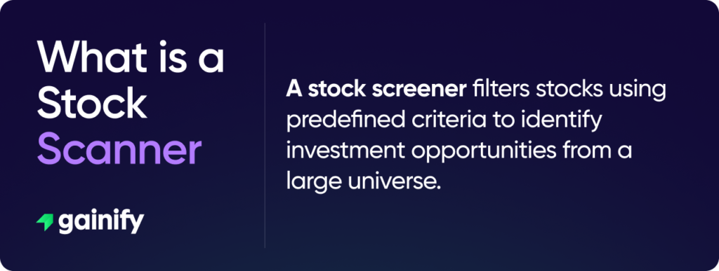 how to use stock screeners - What is a stock screener